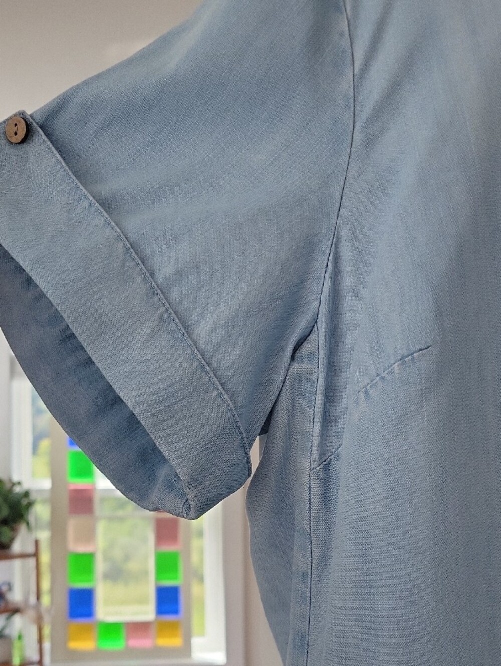 J. Jill Denim Light Blue Casual Tencel Midi Dress with Pockets - Picture 10 of 12